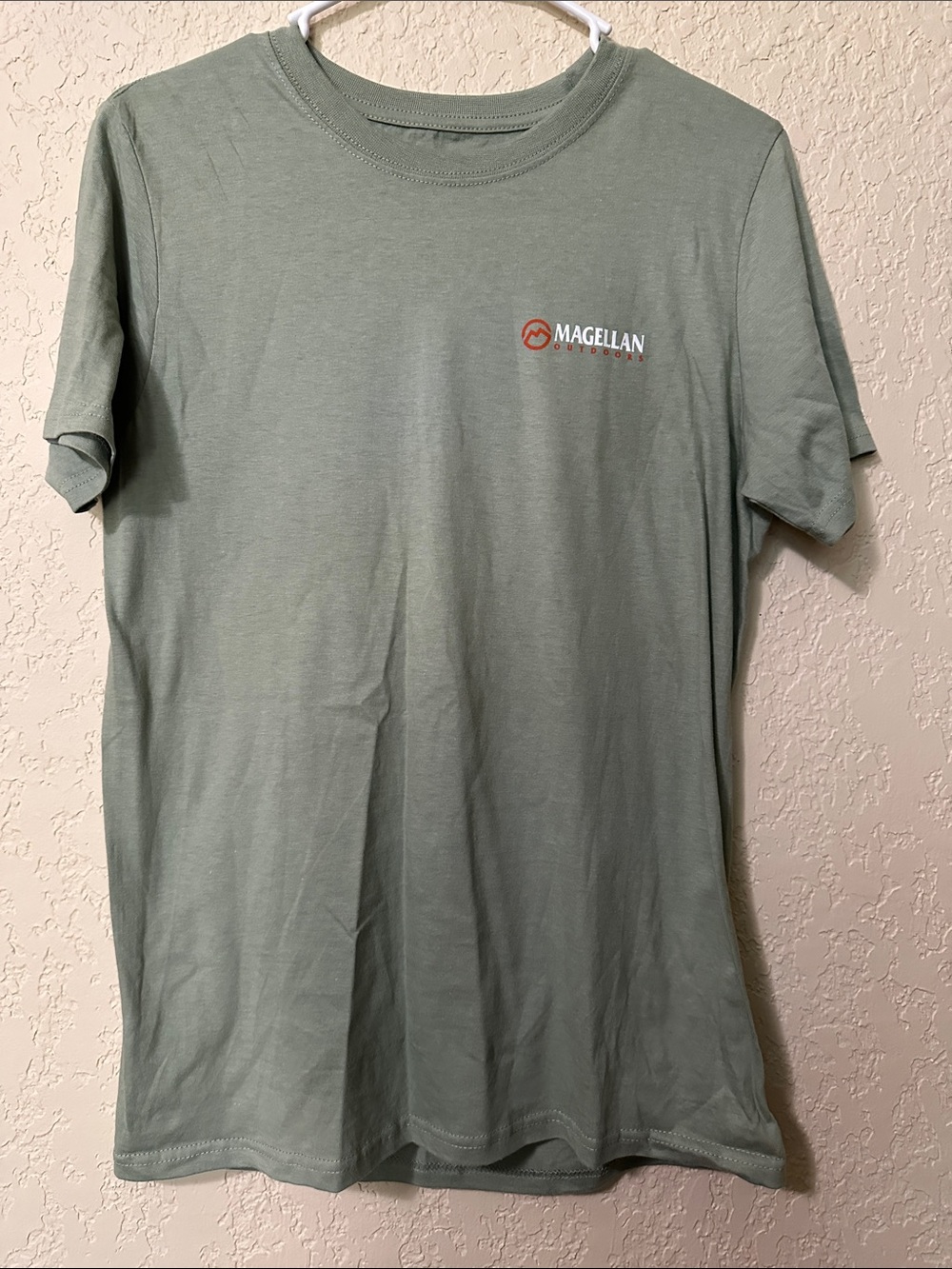 Magellan Outdoors Sage Green Short-Sleeve Logo Tee S